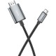 ΚΑΛΩΔΙΟ TYPE C HOCO ΣΕ HDMI UA27 BLACK BRAIDED 2m